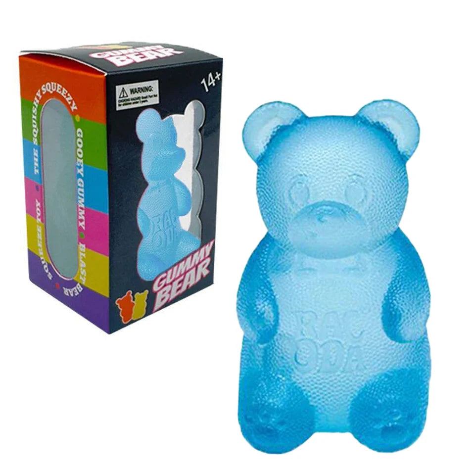 Squishy Gummy Bear Squeeze Fidget Toy Soft Jelly Slow Rising TPR Sensory Stress Relief Anti Anxiety Desk Decor Adults Party Gift