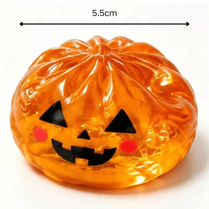 Halloween Ghost Dumpling Squishy Toy, Ghost Pumpkin Eyeball Slow Rising Stress Relief Squeeze Toy For Halloween Party