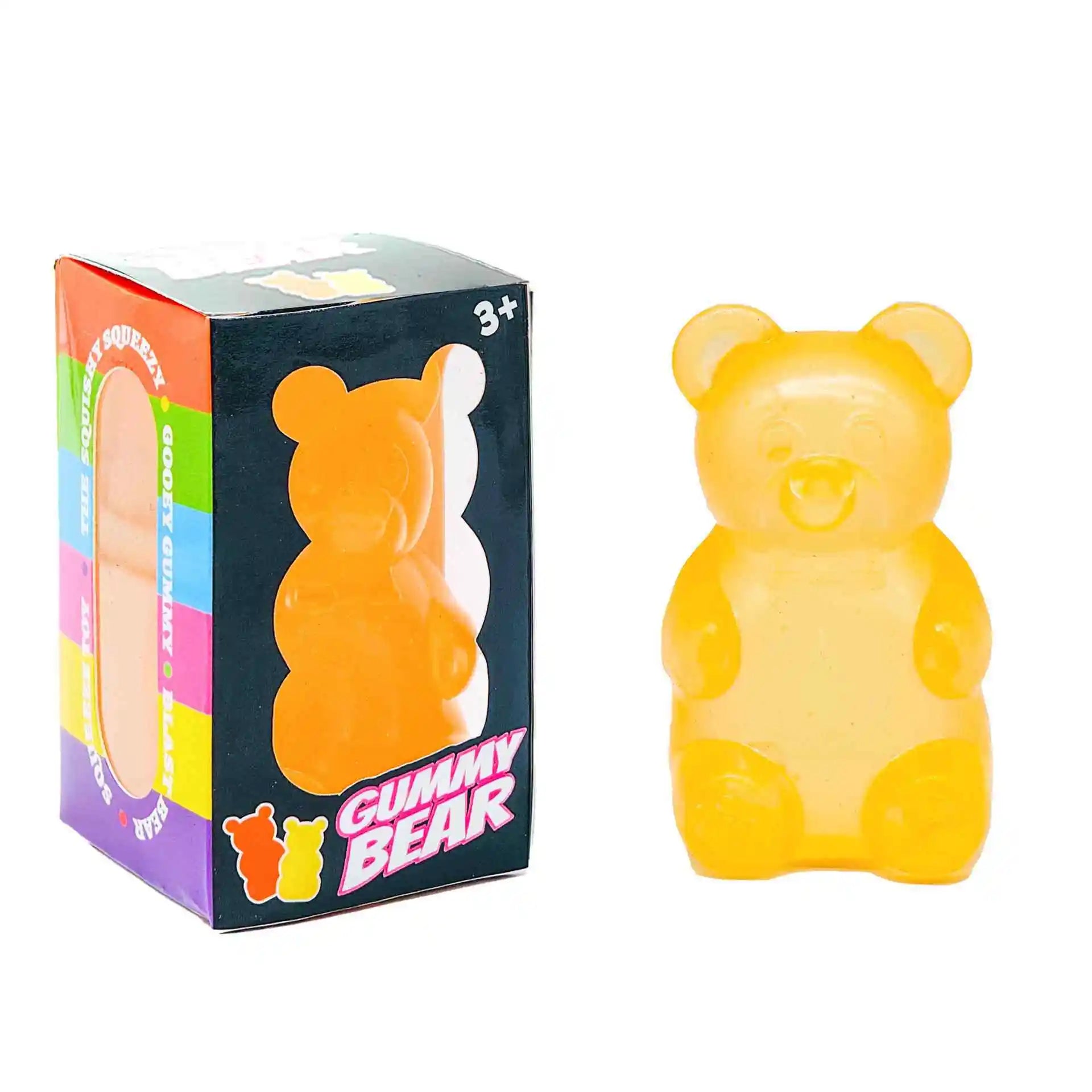 Squishy Gummy Bear Squeeze Fidget Toy Soft Jelly Slow Rising TPR Sensory Stress Relief Anti Anxiety Desk Decor Adults Party Gift